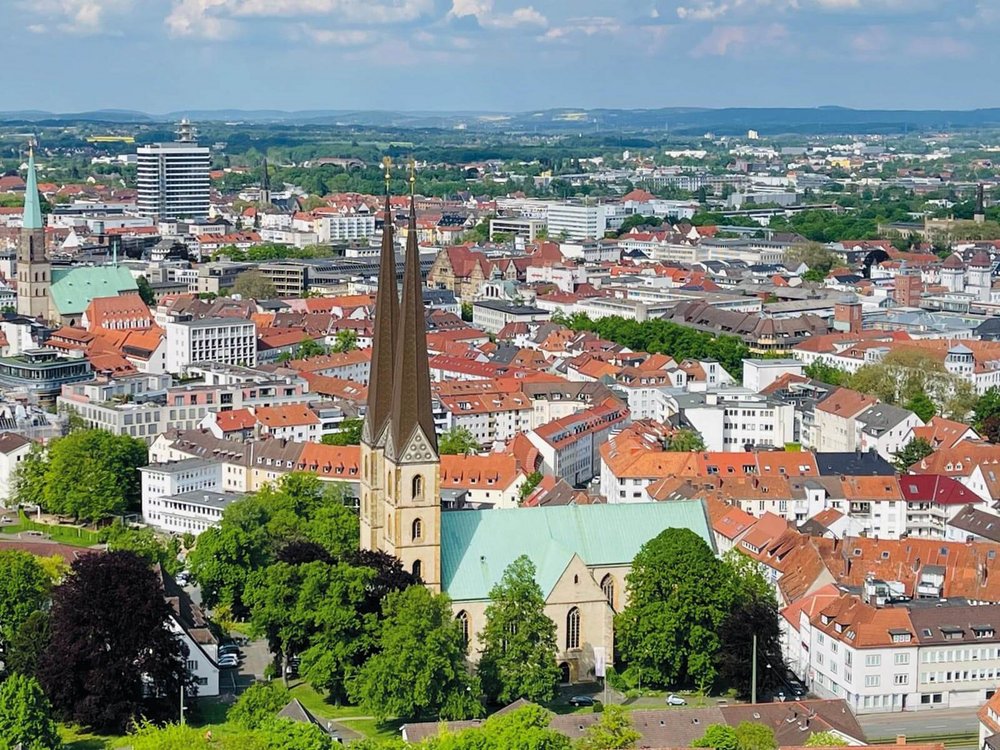 Stadtübersicht von Bielefeld