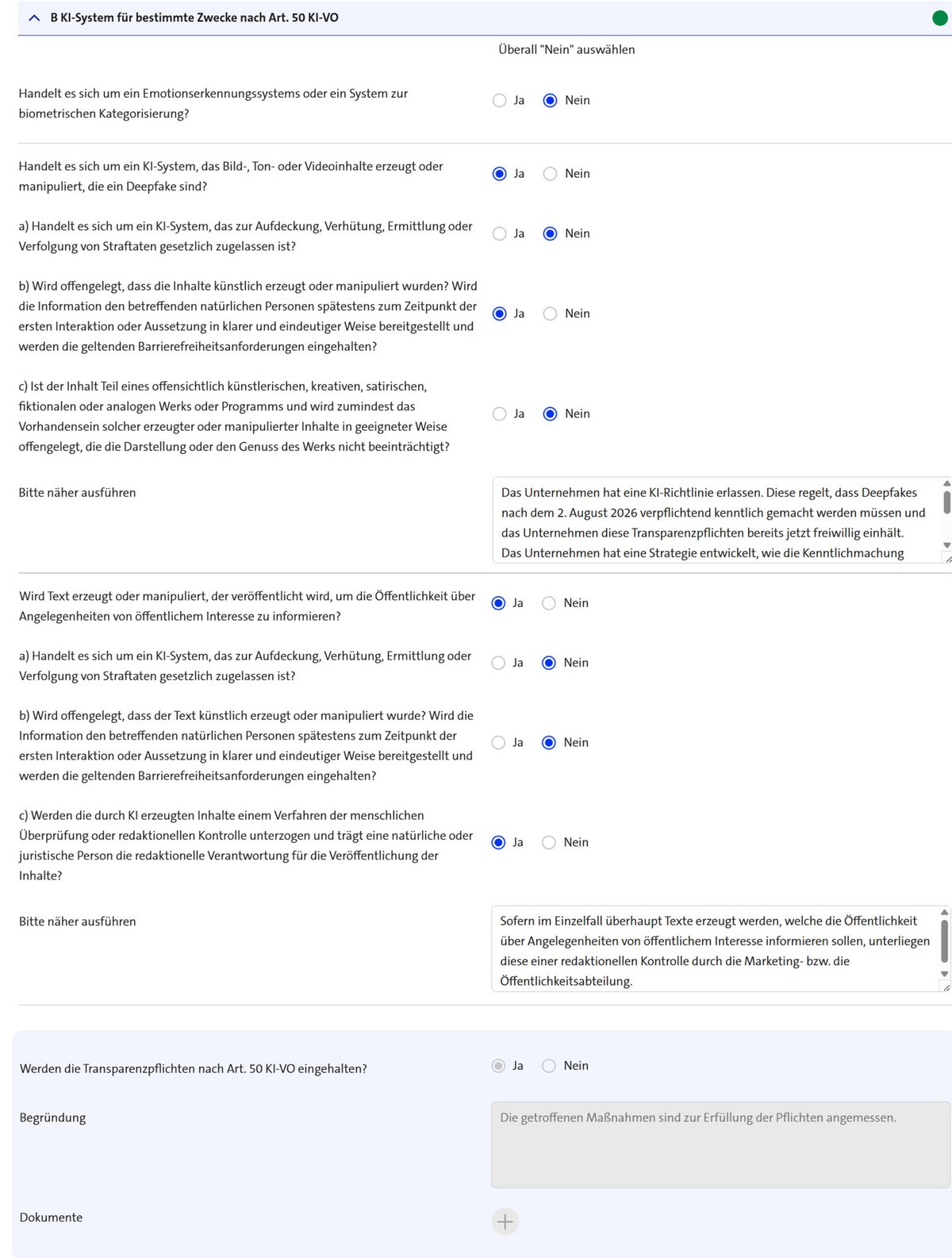 Screenshot aus DSN port