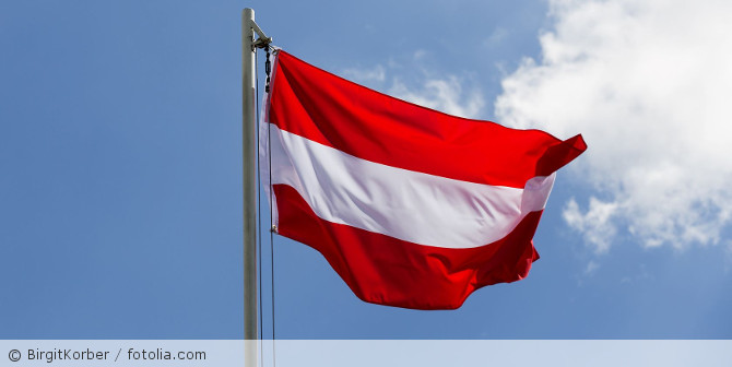 Österreich Flagge.