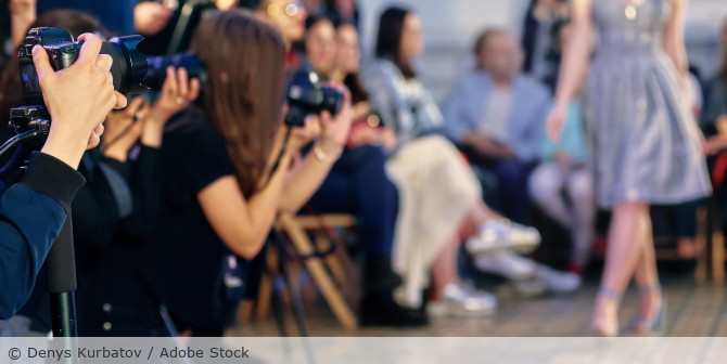 Fotografen bei einer Fashion-Show.