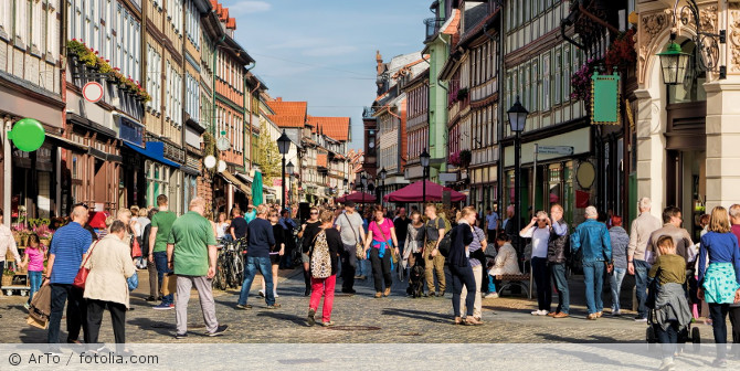 Fußgängerzone in der Innenstadt.