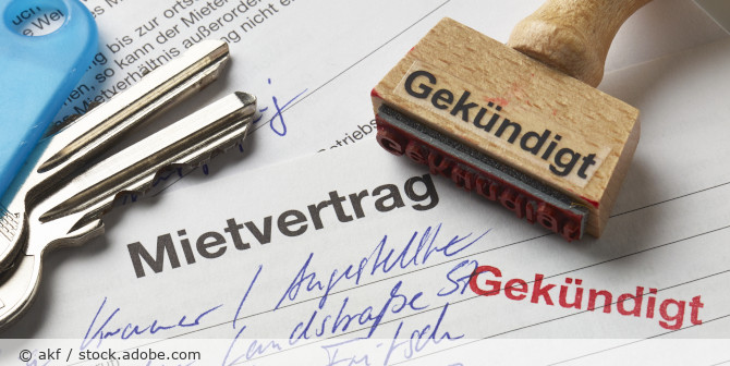Ausschnitt von einen Mietvertrag.