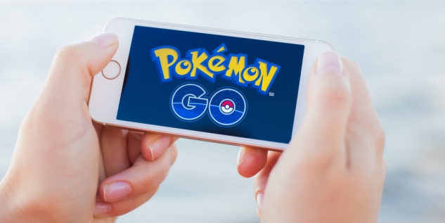 Das Spiel PokemonGo auf einem Handy.