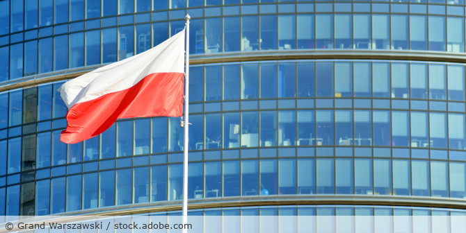 Polen Flagge.
