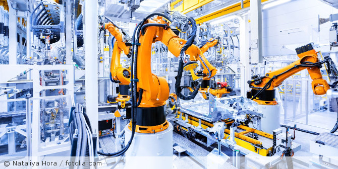 Ein Roboter während der Produktion.