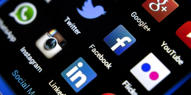 Verschiedene Social-Media Apps.