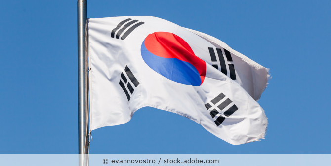 Südkorea-Flagge.