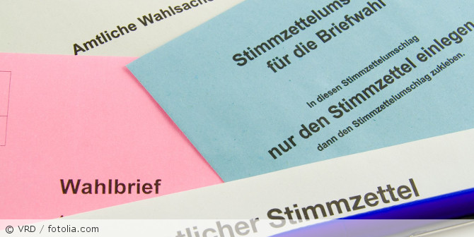 Verschiedene Wahlbriefe.