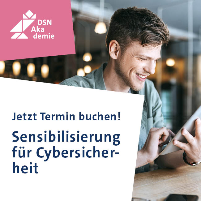 Seminarwerbung Sensibilisierung für Cybersicherheit