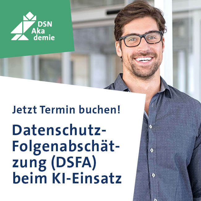 Seminarwerbung DSFA beim Einsatz von KI