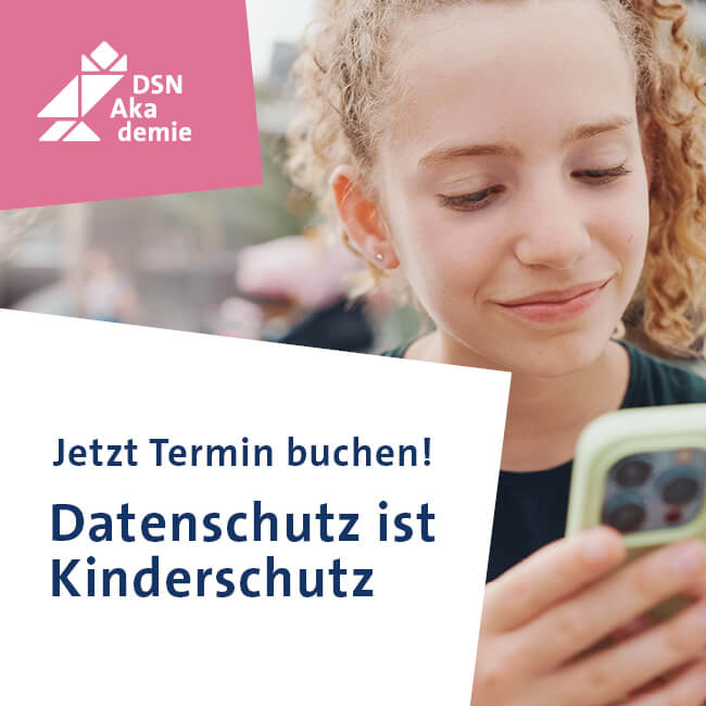 Seminarwerbung Datenschutz ist Kinderschutz