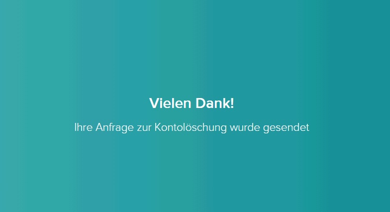 Vielen Dank Screen von Fitbit